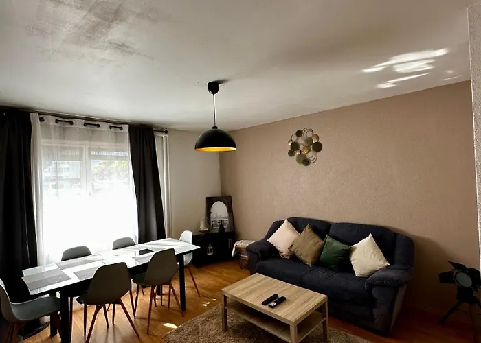 Appartement Spacieux 4 Pièces Parking Privé Navette Gare-aeroport